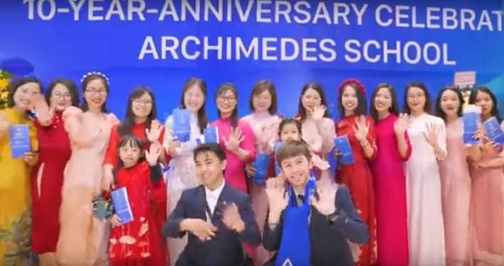 Quay phim Lễ Kỷ Niệm 10 Năm Thành Lập Hệ Thống Archimedes School